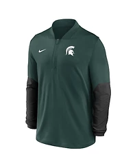 Nike Men's Green Michigan State Spartans One Goal Performance Half-Zip Pullover Sweatshirt