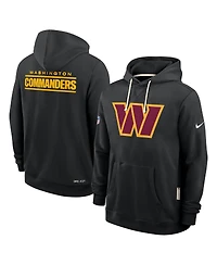 Nike Men's Black Washington Commanders Sideline Standard Issue Initial Home Dri-fit Hoodie