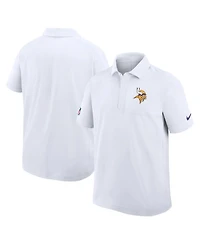 Nike Men's White Minnesota Vikings Sideline City Pride Woven Performance Polo Shirt