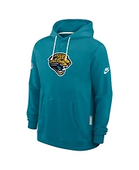 Nike Men's Teal Jacksonville Jaguars Sideline Standard Issue Alt 2 Dri-fit Hoodie