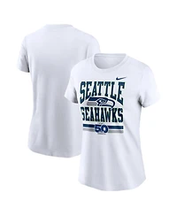 Nike Women's White Seattle Seahawks 50th Season T-Shirt