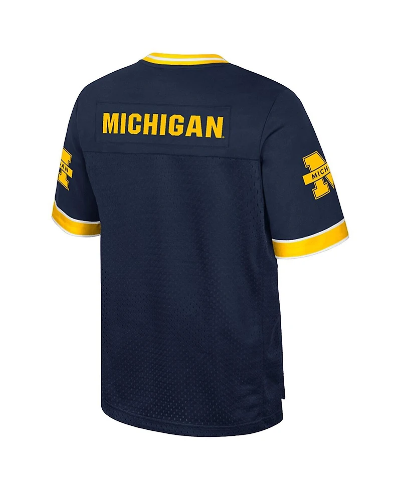 Colosseum Men's Navy Michigan Wolverines Nothing but the Hits Football Jersey