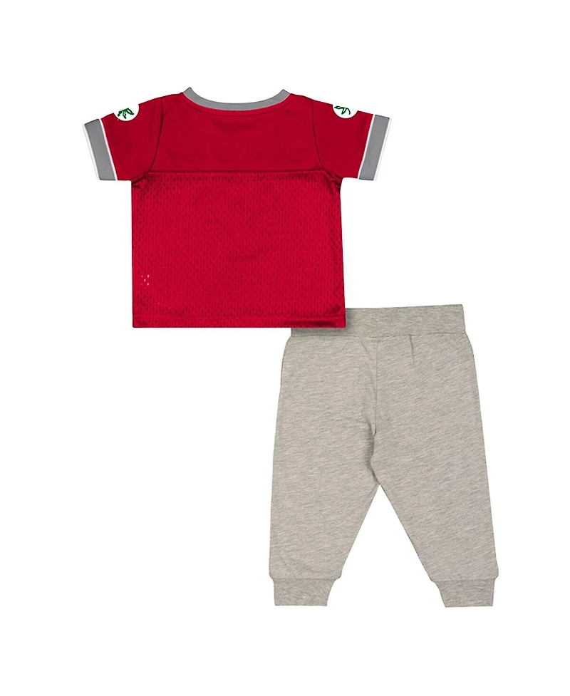 Colosseum Baby Boys and Girls 2-Piece Newborn Ohio State Buckeyes Nothing but the Hits Football Set