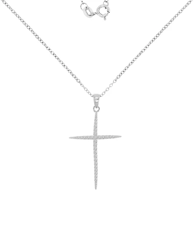 Macy's Cubic Zirconia Necklace (0.303 ct.t.w.) in Sterling Silver