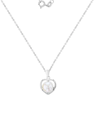 Macy's Cubic Zirconia Necklace (0.14 ct.t.w.) in Sterling Silver