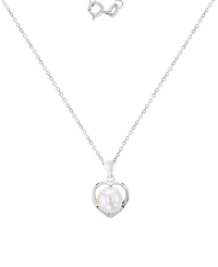 Macy's Cubic Zirconia Necklace (0.14 ct.t.w.) in Sterling Silver