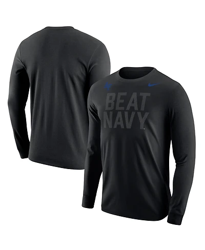 Nike Men's Black Air Force Falcons Apls Fighting Falcon Collection Rivalry Long Sleeve T-Shirt