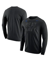 Nike Men's Black Air Force Falcons Apls Fighting Falcon Collection Rivalry Long Sleeve T-Shirt
