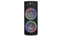 RadioShack 150W Party Tower Pa Speaker with Two 10 inch Woofers, Lights and Wheels For Easy Mobility 4001966