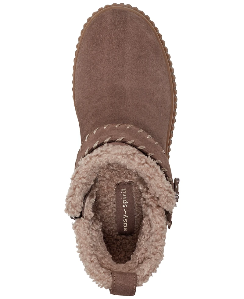 Easy Spirit Women's Brendan Cozy Waterproof Side Zip Booties