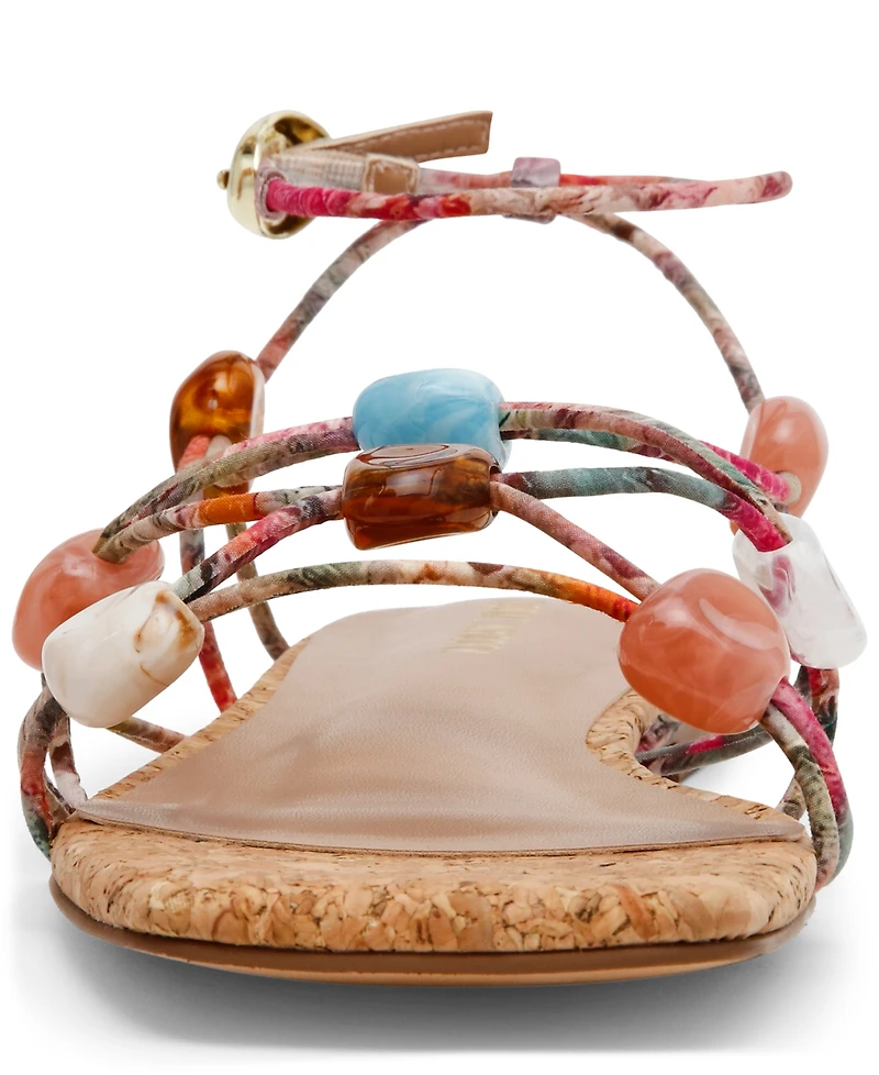 Steve Madden Women's Tides Studded Strappy Flat Sandals