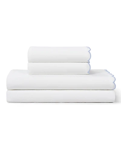 Peri Home Scallop 300-Thread Count Cotton 4-Pc. Sheet Set