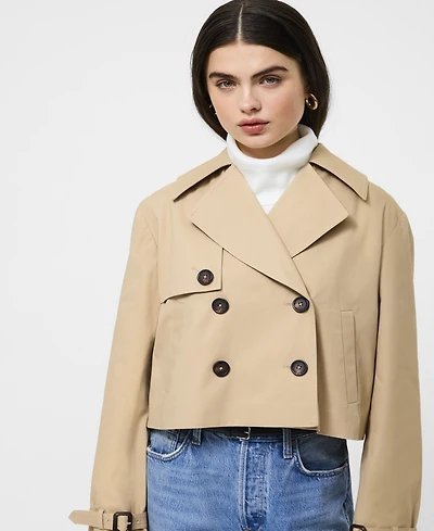 French Connection Women's Cropped Trench Coat