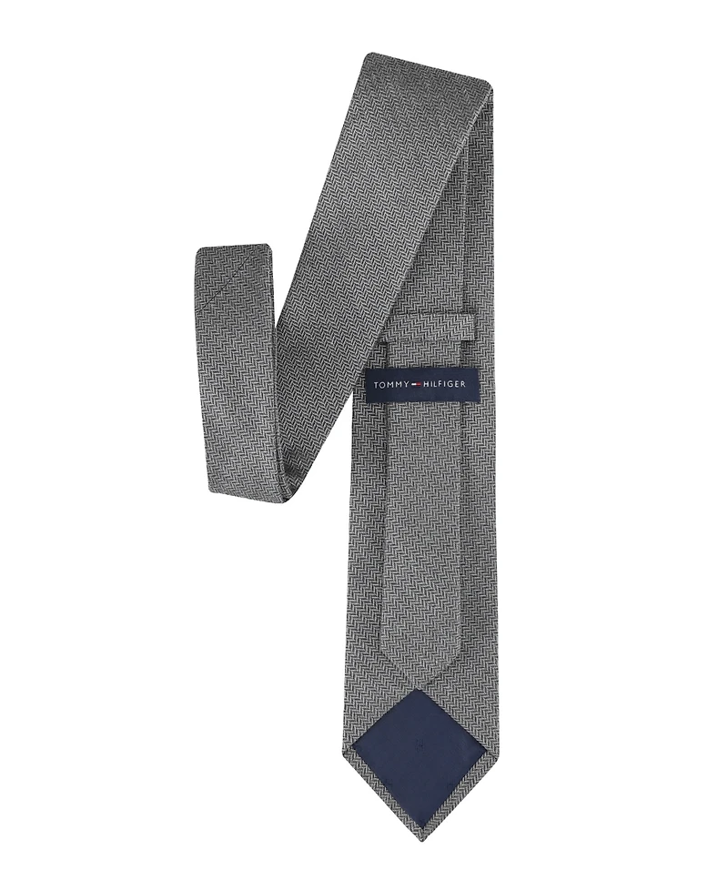 Tommy Hilfiger Men's Hazel Herringbone Solid Tie