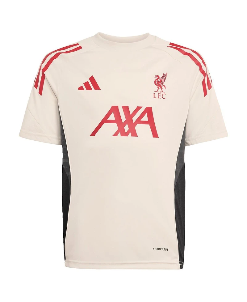 Adidas Big Boys and Girls White Liverpool 2025/26 Aeroready Training Jersey