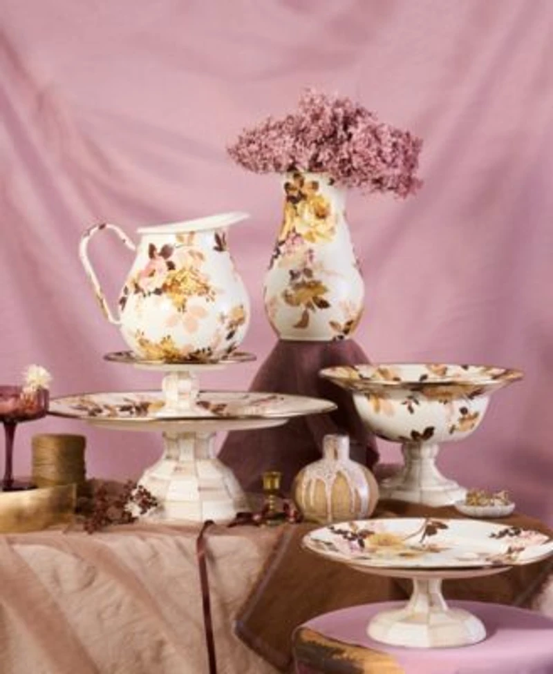 Mackenzie Childs Wild Rose White Collection