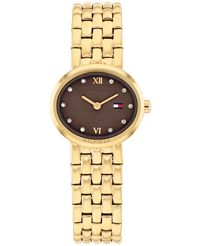 Tommy Hilfiger Women's Quartz Gold Tone Stainless Steel Bracelet Watch, 25mm