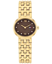 Tommy Hilfiger Women's Quartz Gold Tone Stainless Steel Bracelet Watch, 25mm