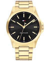 Tommy Hilfiger Men's Quartz Gold Tone Stainless Steel Bracelet Watch, 42mm