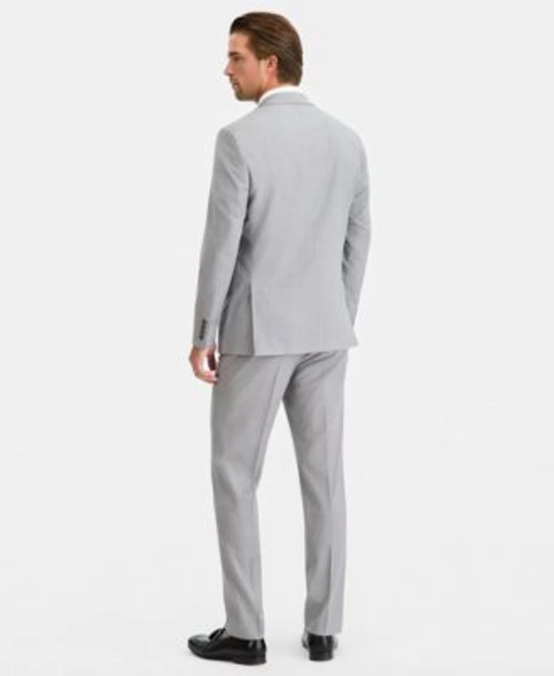 Calvin Klein Mens Slim Fit Wool Blend Stretch Suit Separates