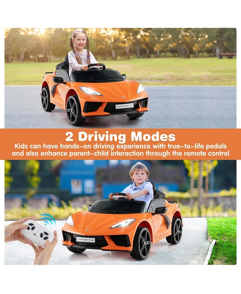 12V Electric Kids Ride On Car with Remote Control Wireless Connection Lights