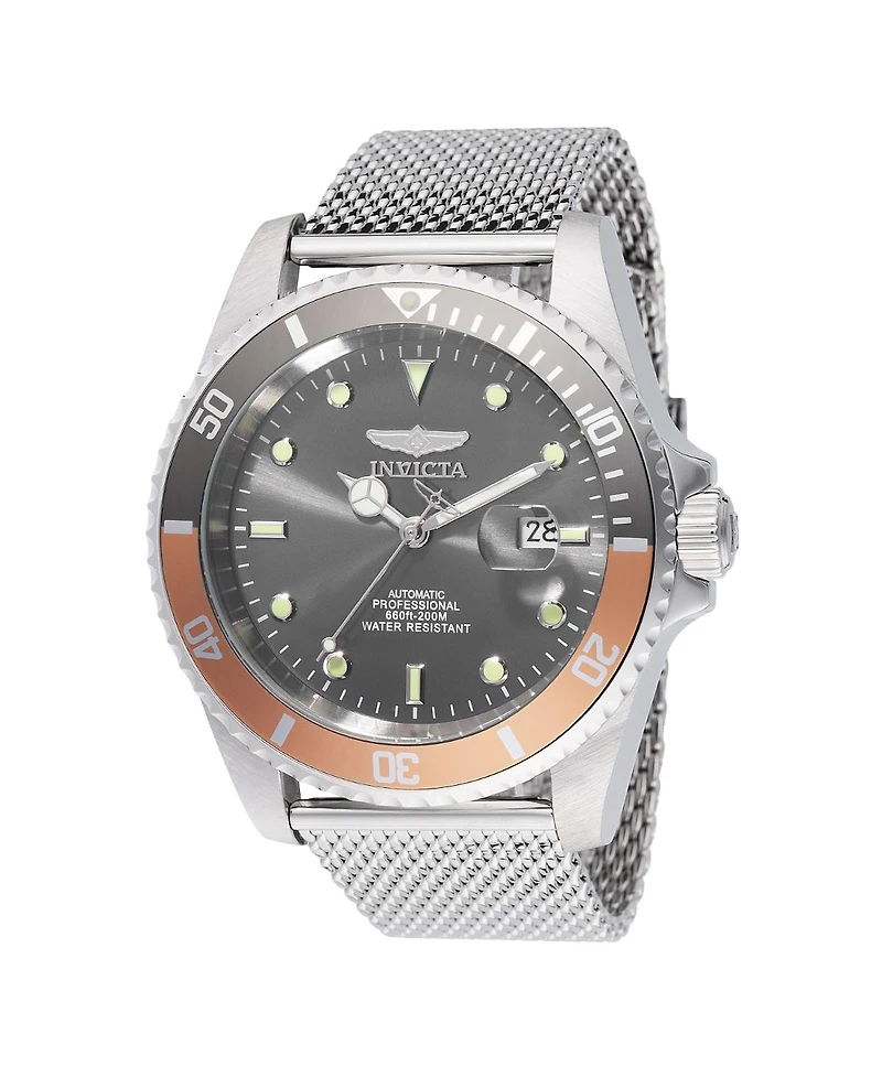 Invicta Men's 48631 Pro Diver Automatic 3 Hand Grey Dial Watch