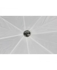 Westcott 43"; Optical White Satin Collapsible Umbrella