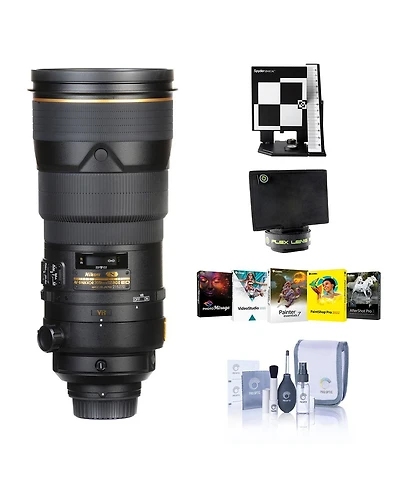 Nikon 300mm f/2.8G Ed-if Ii Af-s Nikkor Vr-ii Lens, Bundle with Datacolor Calibration Aid, Flex Lens Shade, Cleaning Kit, Software Kit