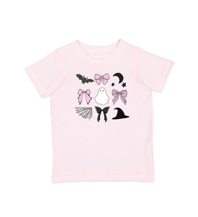Sweet Wink Little and Big Girls Spooky Coquette Halloween Short Sleeve T-Shirt