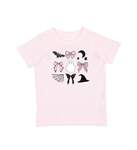 Sweet Wink Little and Big Girls Spooky Coquette Halloween Short Sleeve T-Shirt