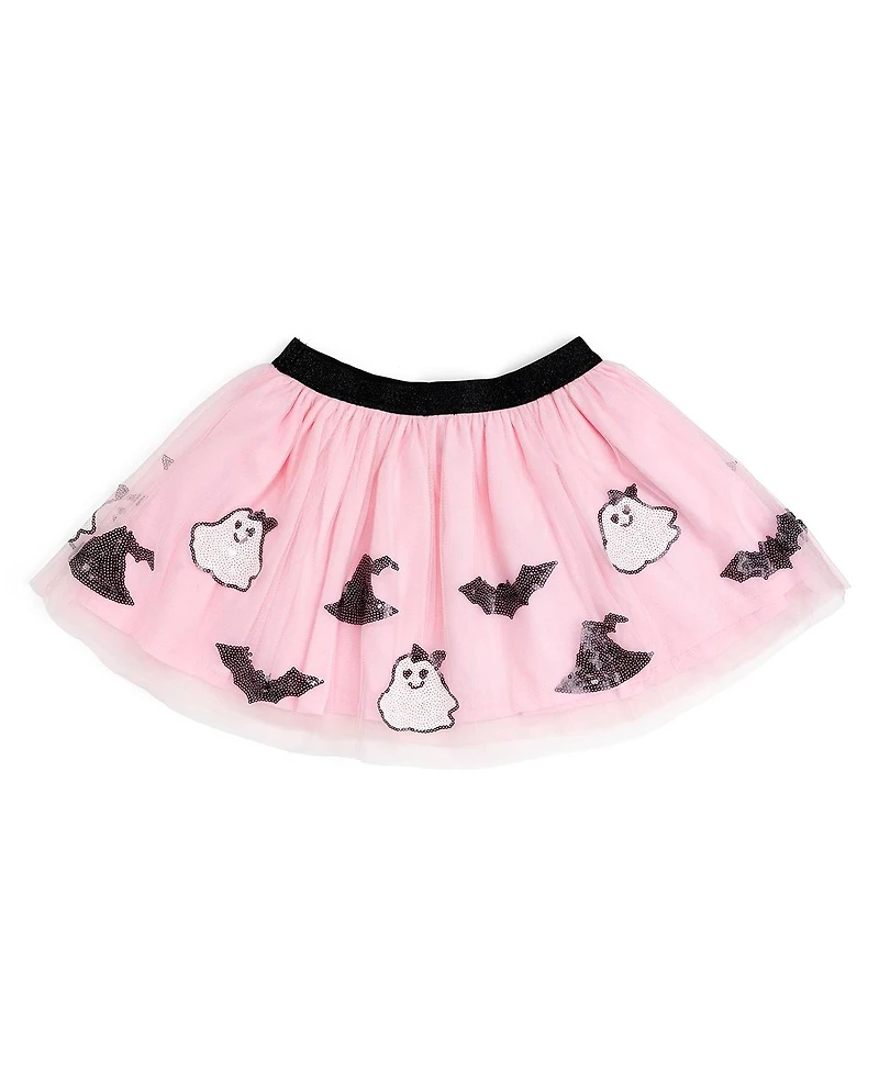 Sweet Wink Little and Big Girls Spooky Babe Sequin Halloween Tutu Skirt