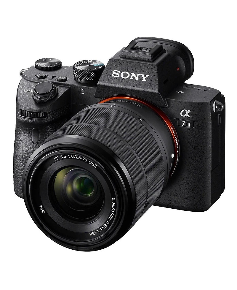 Sony Sony Alpha a7 Iii Mirrorless Digital Camera with 28-70mm Lens Video Monitor Bundle with Lilliput 7-inch Monitor, Bag, 64GB Sd Card, Extra Battery