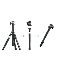SmallRig CT200 4-Section Lateral Center Column Aluminum Tripod/Monopod
