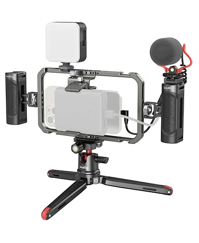 SmallRig Classic Edition All-in-One Video Kit for Smartphone Creators with Audio and Lighting System