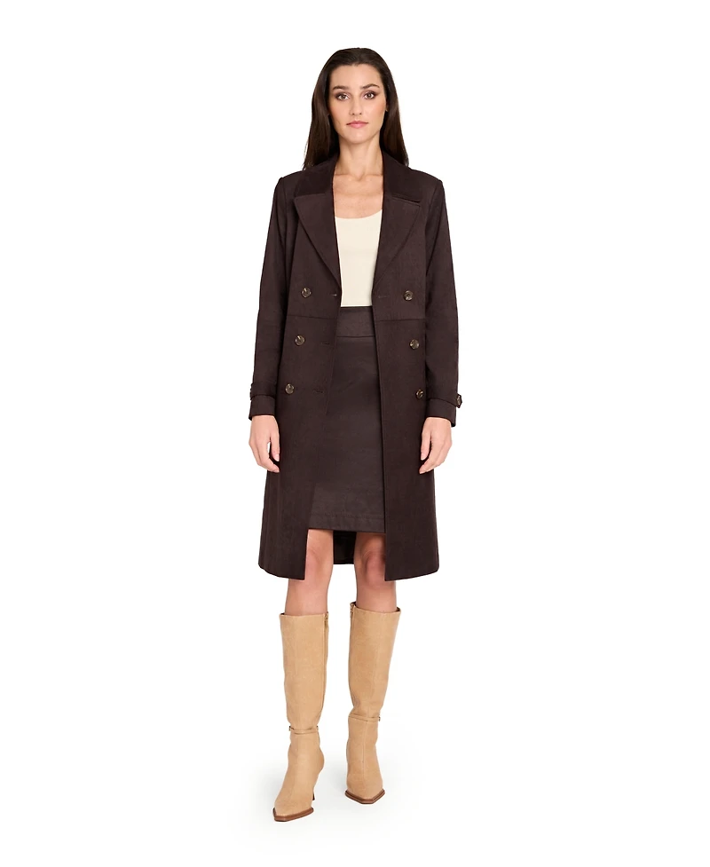 Tahari Asl Women's and Petite Long Sleeve Trench Coat, Regular &