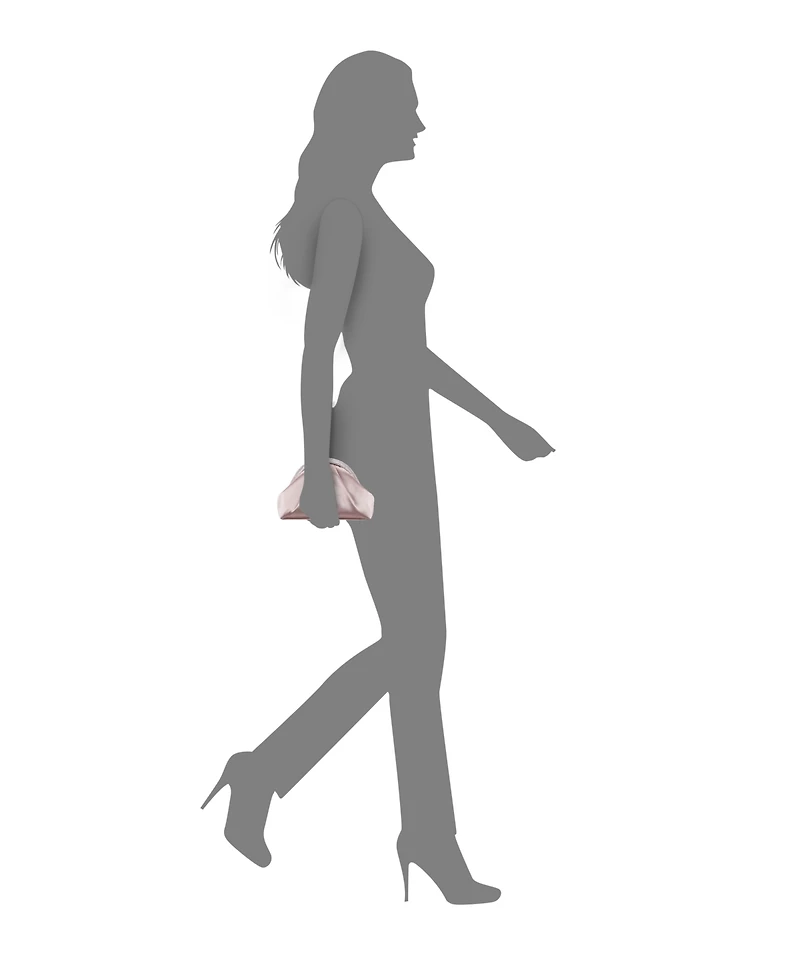 Nina Crystal Trim Magnetic Snap Frame Clutch