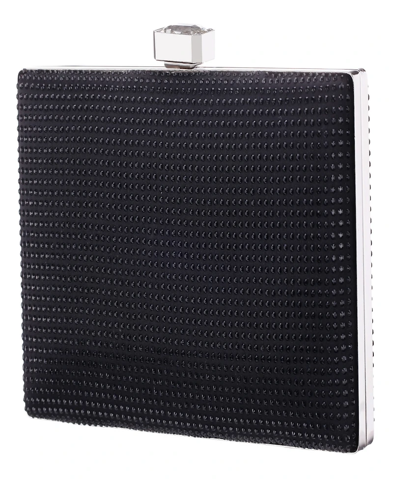 Nina Crystal Minaudiere Lift Lock Clutch
