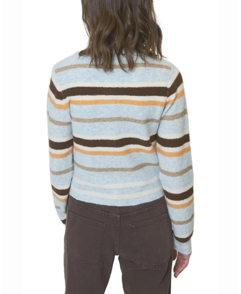Central Park West Women's Ash Striped Cardigan