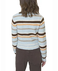Central Park West Women's Ash Striped Cardigan