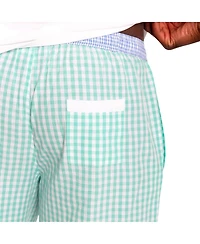 Sant and Abel Men's Hepburn Gingham Mint Sleep Shorts