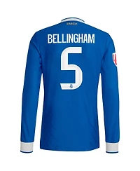 Adidas Men's Jude Bellingham Blue Real Madrid 2025/26 Third Authentic Long Sleeve Player Jersey
