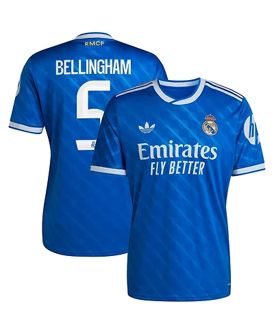 Adidas Men's Jude Bellingham Blue Real Madrid 2025/26 Third Replica Player Jersey