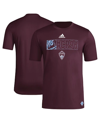 Adidas Men's Burgundy Colorado Rapids 2024 Jersey Hook Aeroready T-Shirt