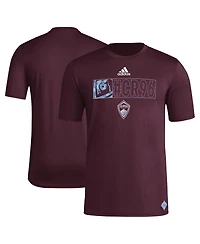 Adidas Men's Burgundy Colorado Rapids 2024 Jersey Hook Aeroready T-Shirt