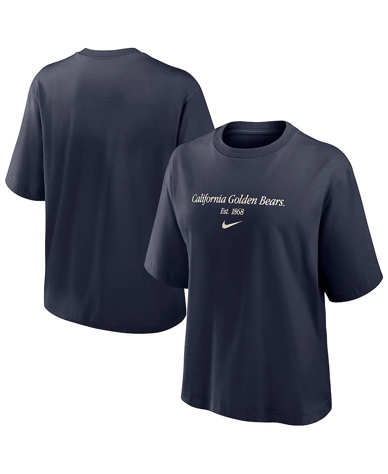 Nike Women's Navy Cal Bears Boxy T-Shirt