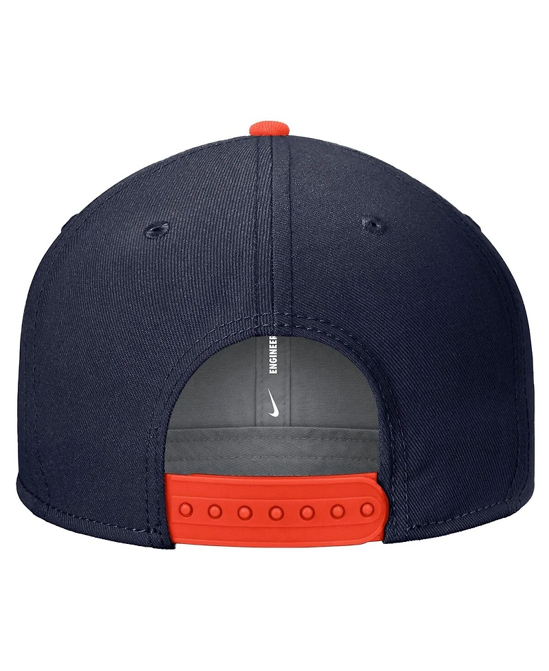 Nike Men's Navy Syracuse Orange Script Pro Dri-fit Snapback Hat