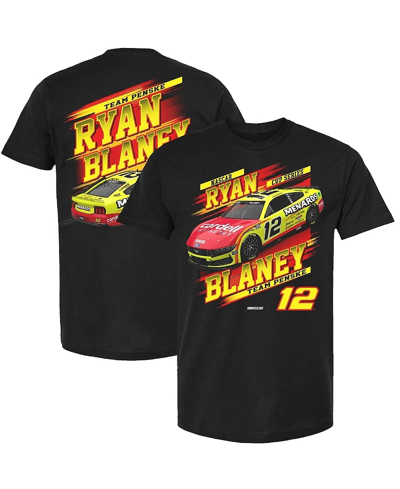Team Penske Men's Black Ryan Blaney Menards Car T-Shirt