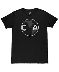 1863FC Men's Black Club America Mono Crest Slub T-Shirt