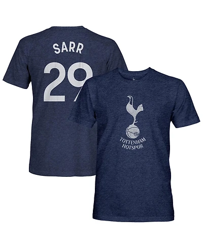 1863FC Men's Pape Matar Sarr Heather Navy Tottenham Hotspur Player Name Number Twisted Tri-Blend Slub T-Shirt