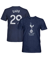 1863FC Men's Pape Matar Sarr Heather Navy Tottenham Hotspur Player Name Number Twisted Tri-Blend Slub T-Shirt